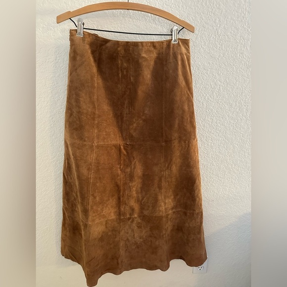 MontanaCo Cognac Brown Suede Leather Size Medium - Picture 3 of 7